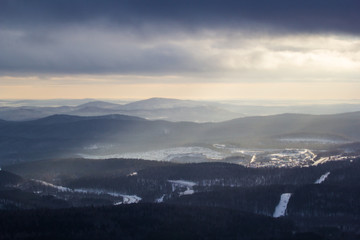 snowy landscape in the mountains