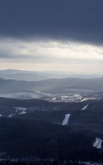 snowy landscape in the mountains