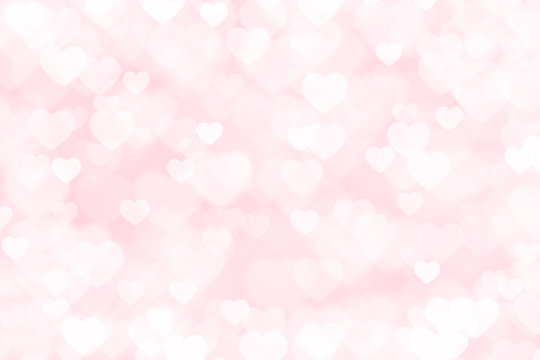 Heart valentine light pink background