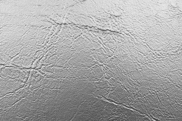 Silver leather texture background. Wrinkles silver leather texture surface