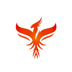 Phoenix Fire Bird Logo Template