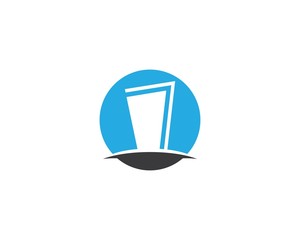 Door logo template