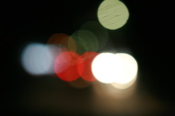 Bokeh. Night light abstract background. Bokeh of light in traffic jam. Element design to background website and banner