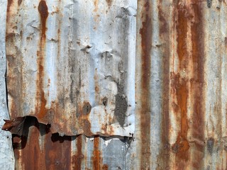 Zinc patterned surface as natural background