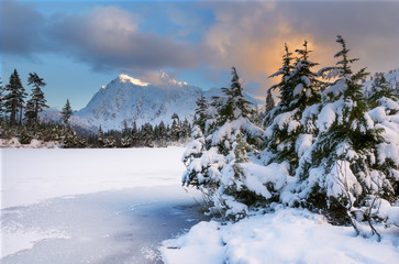 Mount Shuksan and Picture Lake in Baker Wilderness