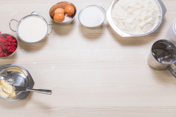 Fototapeta na wymiar utensils for baking and cooking
