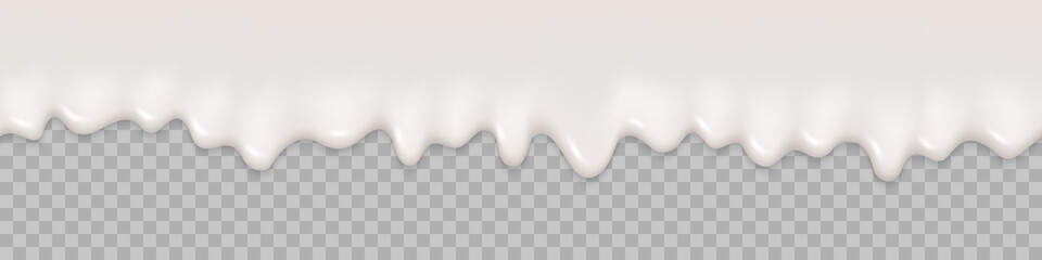 Seamless pattern. Milk splash background. Milk liquid cream text