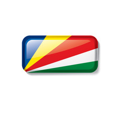 Seychelles flag, vector illustration on a white background