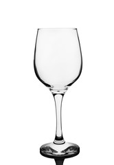 empty glass from wine