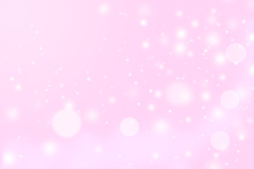 白い光と白い丸い光とボケ(ピンク背景)