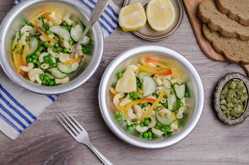 Salad with pasta