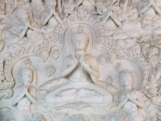 Carved Buddha statue