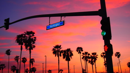 カリフォルニアの夕焼け
