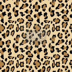 Leopard seamless pattern. Animal print. Vector background.animal skin, tiger stripes, abstract pattern, line background, fabric. Amazing hand drawn vector illustration. Poster banner.