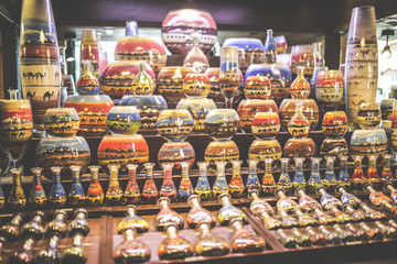 sand art in a bottle dubai stock photo