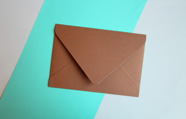 Envelope color paper background