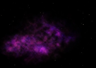 Small part of an infinite star field. 3D rendering