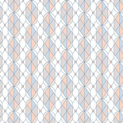 Fototapeta premium Colorful pastel geometric seamless pattern vector