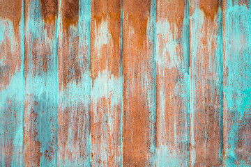 Abstract background with orange and cyan on the wall