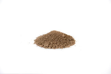 Pile of soil, Dirt pile isolated on white background