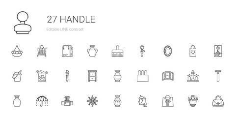 handle icons set