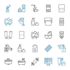 bathroom icons set