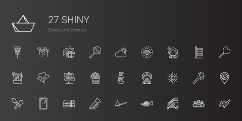 shiny icons set