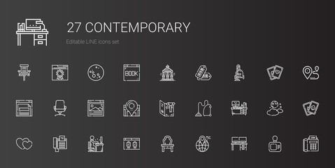 contemporary icons set