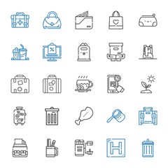 bag icons set