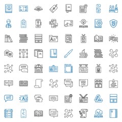 text icons set