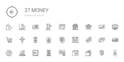money icons set