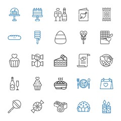 cake icons set
