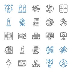 Fototapeta premium strategy icons set