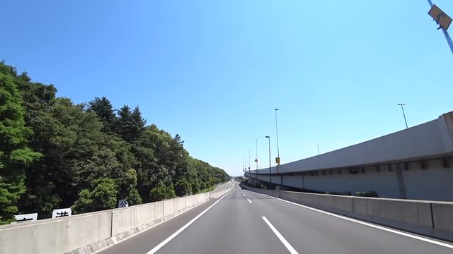 東京都大田区　東京湾岸道路（国道357号）　移動映像