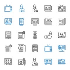 news icons set