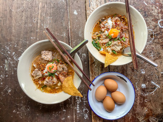 soup with eggs