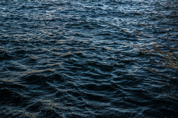 Dark sea water surface for background.