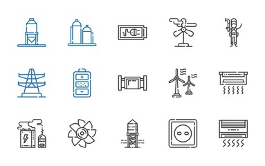 supply icons set