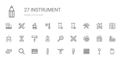 instrument icons set