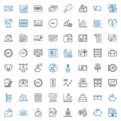 finance icons set