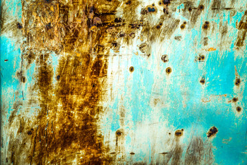 Bright colorful abstract grunge metal wall texture background