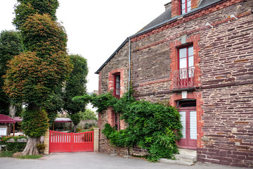 Beautiful street of European town
