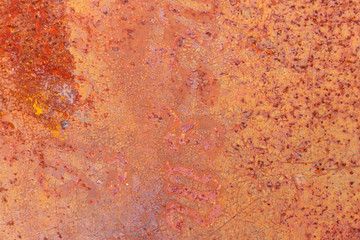 Rusty metal texture background for interior exterior decoration and industrial construction concept design.