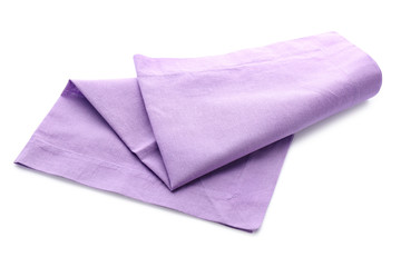 Clean kitchen towel on white background