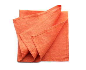 Clean kitchen towel on white background