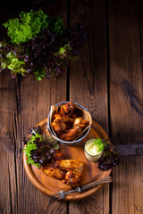 savory spiced chicken wings from the oven