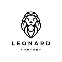 lion logo vector icon illustration