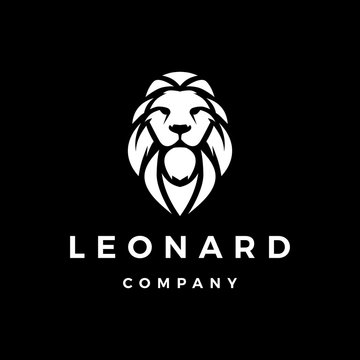 lion logo vector icon illustration
