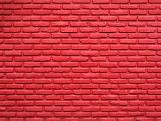 Red brick wall texture background. Surface texture masonry bright cleaned brickwork.