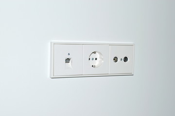 electric internet and tv outlet